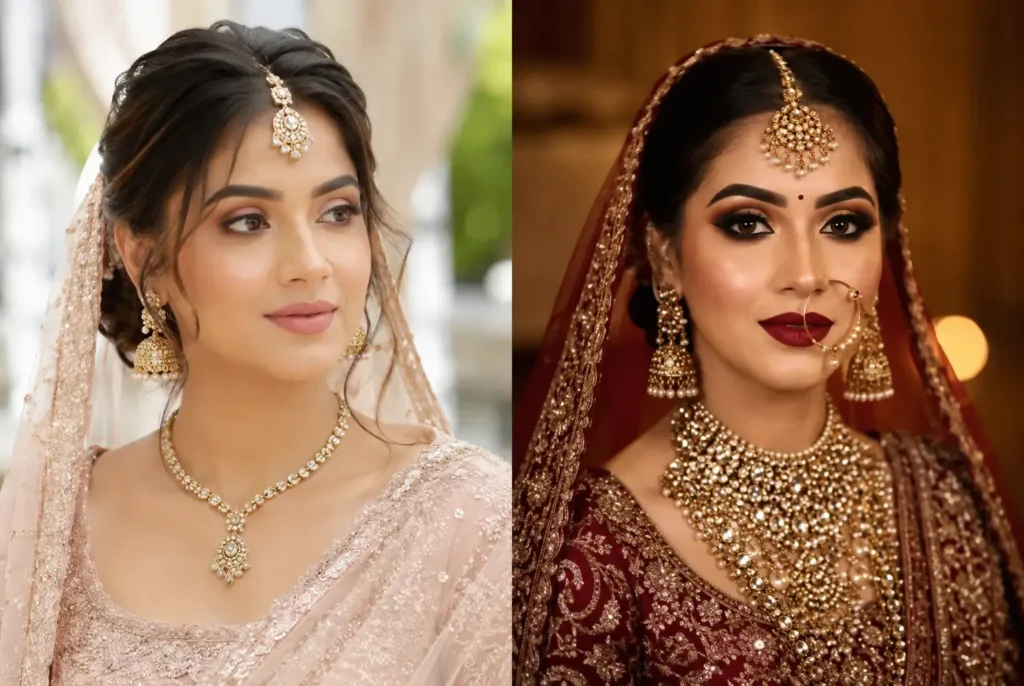 Heavy Makeup vs Soft glam by Anjali Makeover