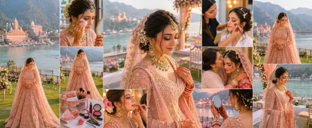 Destination Wedding Makeup Problems Brides Face in Rishikesh